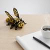 3D Printed Articulated Robot Bee Model Mechanical Insect Figurine Collectible Desktop Decoration with Movable Joints and Detailed Design