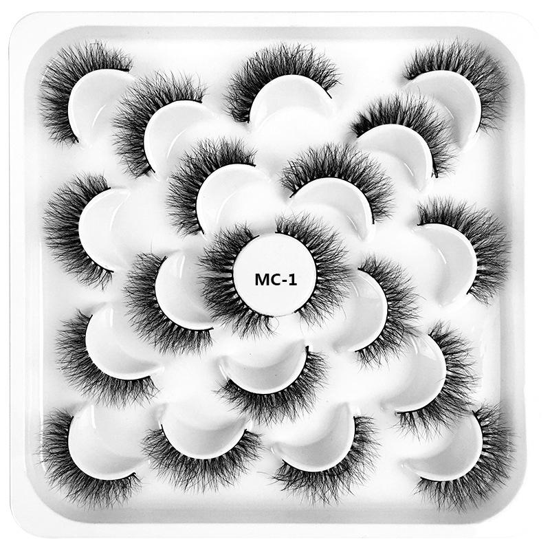 8D High Imitation Mink Hair, False Eyelashes 10 Pairs Of Natural And Docile Thick Eyelashes