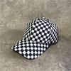 Sunscreen Baseball Cap Plaid Hat Checkerboard Hat Female Student Couple Thermal Cap