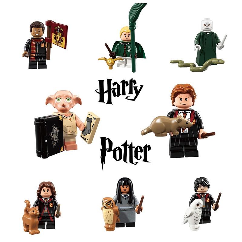 Harry Potter Lord Voldemort Dobby Blocos de Construção Brinquedo Para Crianças Plástico Abs Partículas Pequenas 4,5cm de Altura
