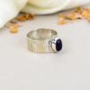 925 Sterling Silver Amethyst Designer Band Ring Women