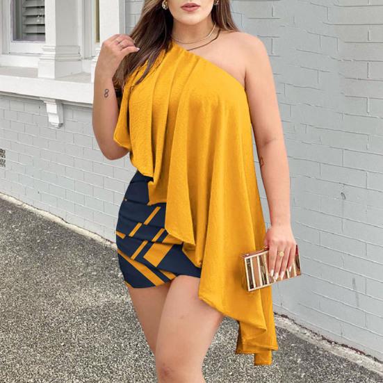 Ruched Asymmetrical Waist Tight Backless Sexy Dress Women One Shoulder Slim Fit Evening Party Dress