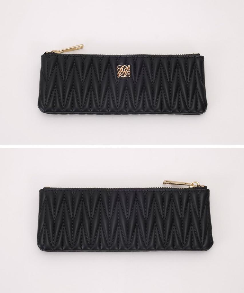 Blue Pencil Pencil Writing Zippered Perfect for Working and Product Case, Case, Supplies, Stationery, Compact, Small, Simple, Slim, Triangle, Quilted,