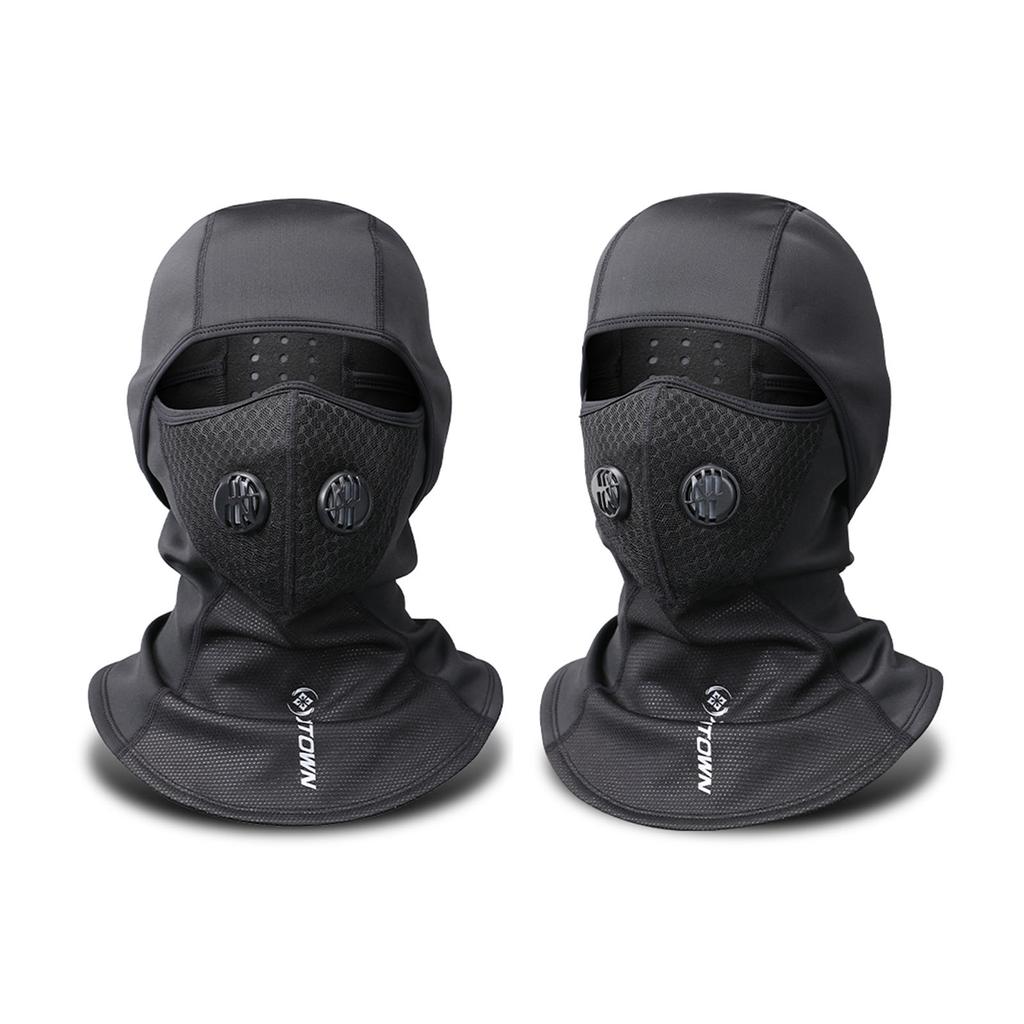 Balaclava Cycling Cap Thermal Face Cover with Breathing Valve In Winter for Skiing Snowboarding
