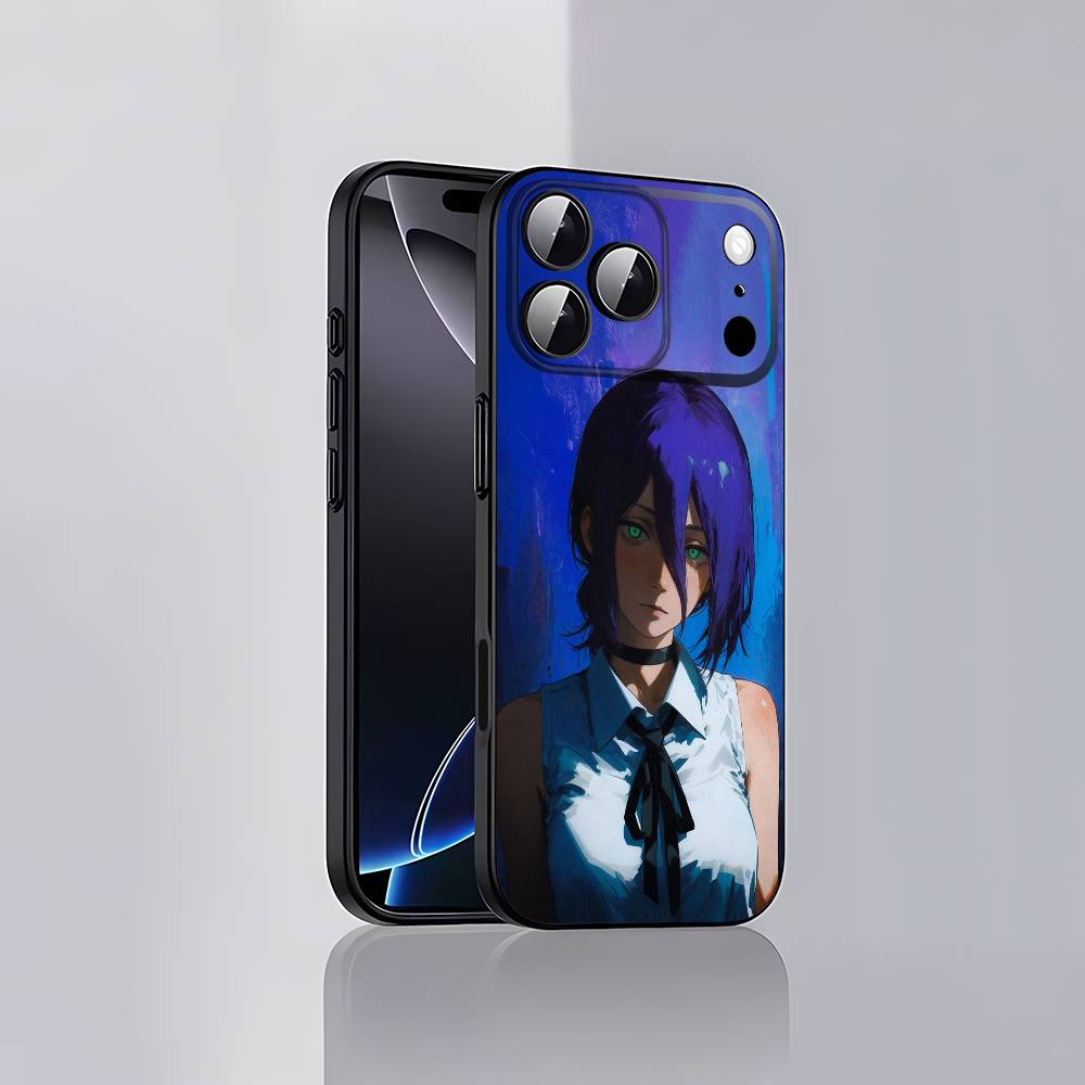

C-Chainsaw Reze Arc Makima M-Man Phone Case For iPhone 17,16,15,14,13,12,11,Pro,Max,Plus,E,Air,Mini Black Protective Cover iPhone16e
