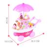 Premium 39pcs Kids Cake Food Ice Cream Cart Shop Toy Pretend Play Set With Music