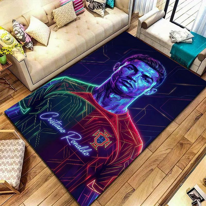 CR7 Cristiano Ronaldo Carpet Rug for Living Room Bedroom Home Sofa Decoration,Kids Play Non-slip Floor Mat