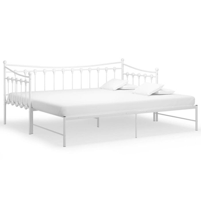 VidaXL Cadre de Canapé-lit Extensible Lit d’Invité Lit Superposé Simple Lit d'Appoint Salon Salle de Séjour Chambre à 324759