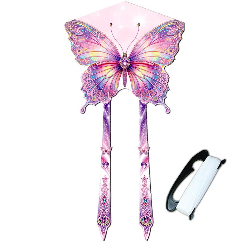 

Butterfly Kite With Glassfiber Frame For Children Outdoor Flying Kids Gift фіолетовий