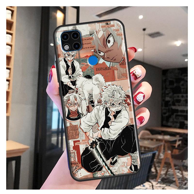 Shinazugawa Sanemi Kimetsu No Yaiba For Xiaomi Redmi Note 11 Pro Phone Case For Redmi 9T 9A 9C 9S 10S Note 9 10 Pro Back Cover