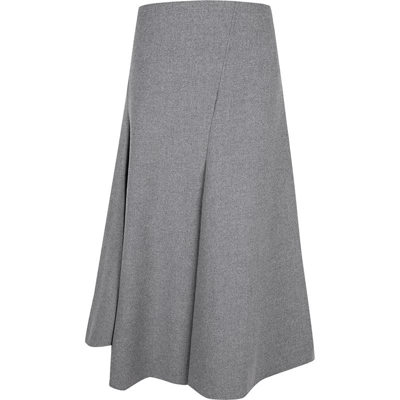 JNBY Women's Irregular Patchwork Wool Blend Skirt