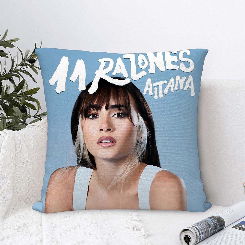 Singer A-Aitana O-Ocanas Pillow Case Sofa Decorative Home Double-sided Print Plush Square Throw Pillow Covers Cushion Decor