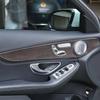 För Mercedes-Benz C-klass GLC W205 C180 2015- ABS Kolfiber Bilinteriör Dörrdekorationspanel Skyddslister Tillbehör