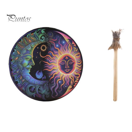 

Шаманский барабан ручной работы, шаманский барабан, музыкальный ритм, развитие ретро-очарования, ударный инструмент с молотком B