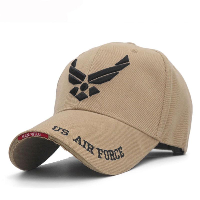 US Air Force V-Mark Embroidery Baseball Caps Spring and Autumn Outdoor Adjustable Casual Hats Sunscreen Hat