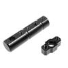 25mm Motorcycle Headlight Pipe Expand Bracket Fog Light Holder Tube Clamp Black
