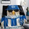 1PC Brighton Hove Albion Custom Name Patterned Flannel Blanket Suitable For All Seasons For Home Decor Warmth And Comfort Gifts Holiday Present