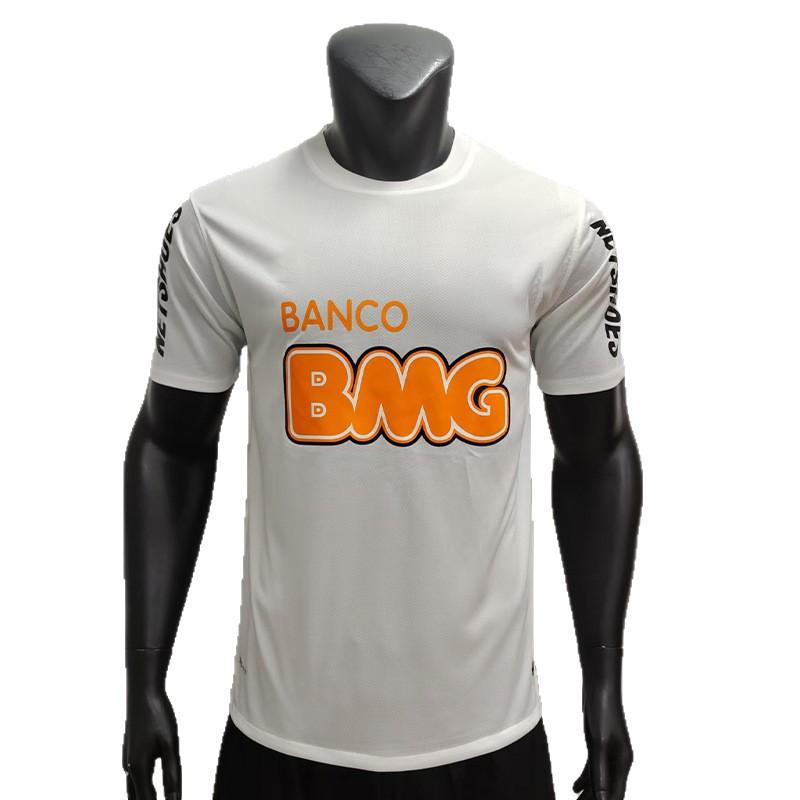 Retro White Santos Home Jersey for Ages 12-13