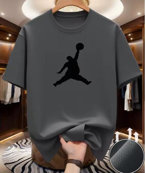 Sommer Lässiges Unisex T-Shirt Basketball Druck Weiches und Lockeres Rundhals Oberteil Für Unisex Lockeres Weiches Cooles Männliches Kurzarm T-Shirts