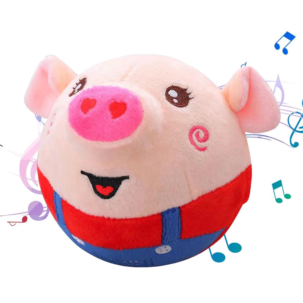 Electronic Moving Pet Plush Toy For Dog Cat Jump Balls USB Rechargeable Automatic Toys Playing Interactive Plush Toy For Dog