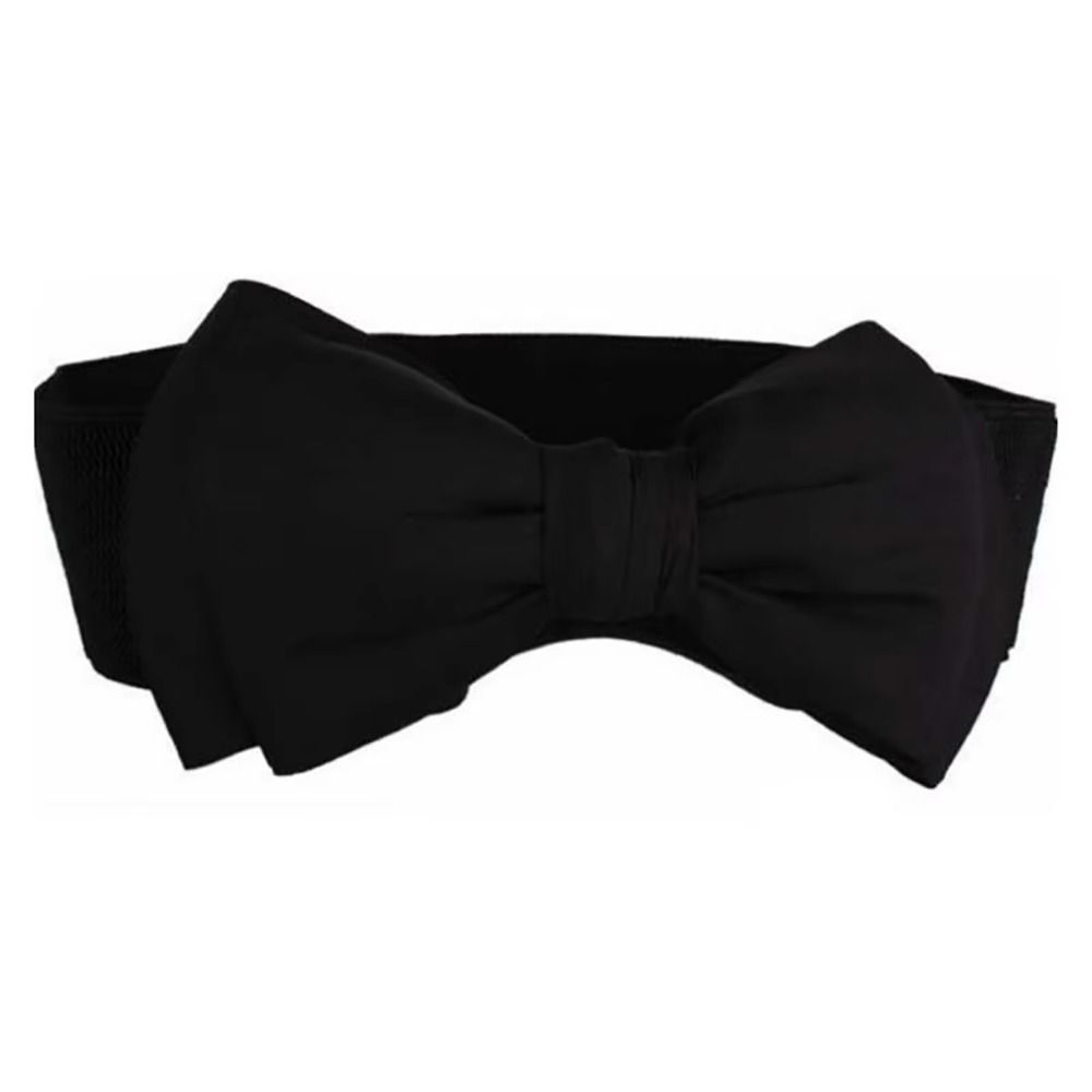 1 ks Široký pásek do pasu s velkou mašlí Saténový pásek s mašlí Odolný pásek do pasu pro dívky, dámy, ženy