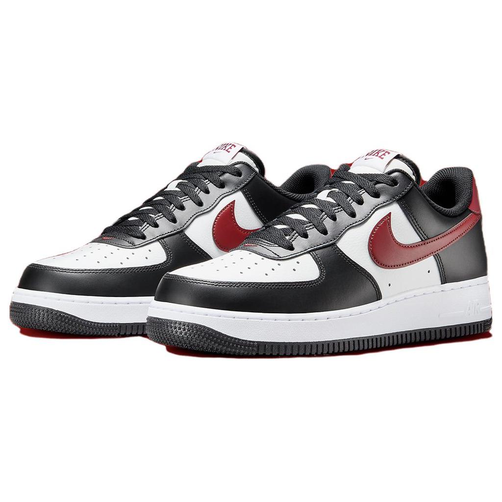 New Nike Air Force 1 Low '07 Black White Dark Team Red FZ4615-001