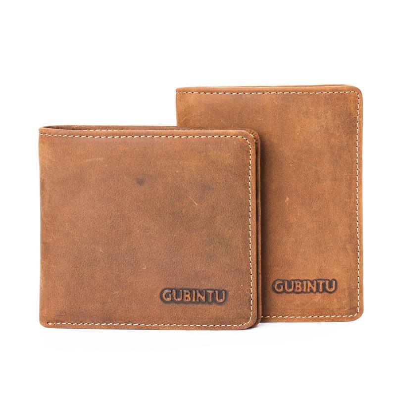 

Конский кожаный европейский и американский мужской кошелек ретро кожаный кошелек кожаный кошелек