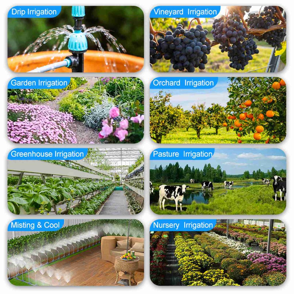 Watering Timer Large Screen Dual Outlet Dual Control Smart Garden Sprinkler Timer for Outdoor