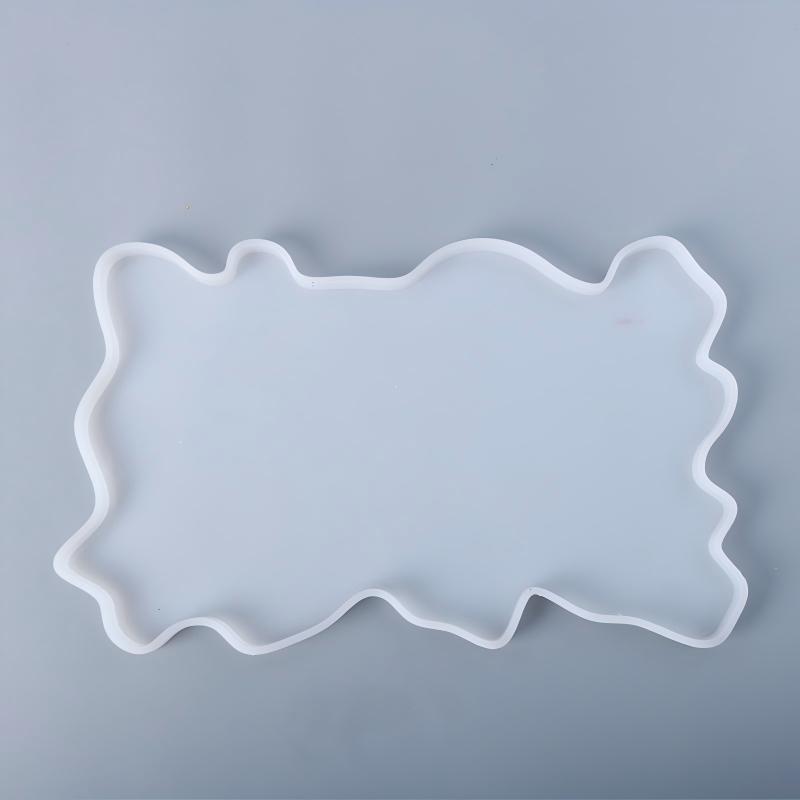 Tray Epoxy Resin Silicone Mold DIY Large Rectangle Tea Plate Coaster Resin Mold For Home Decoration Craft Making Art Supplies