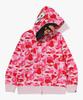 Bape Abc Camo Second Ape Full Zip Hoodie (M) Pink