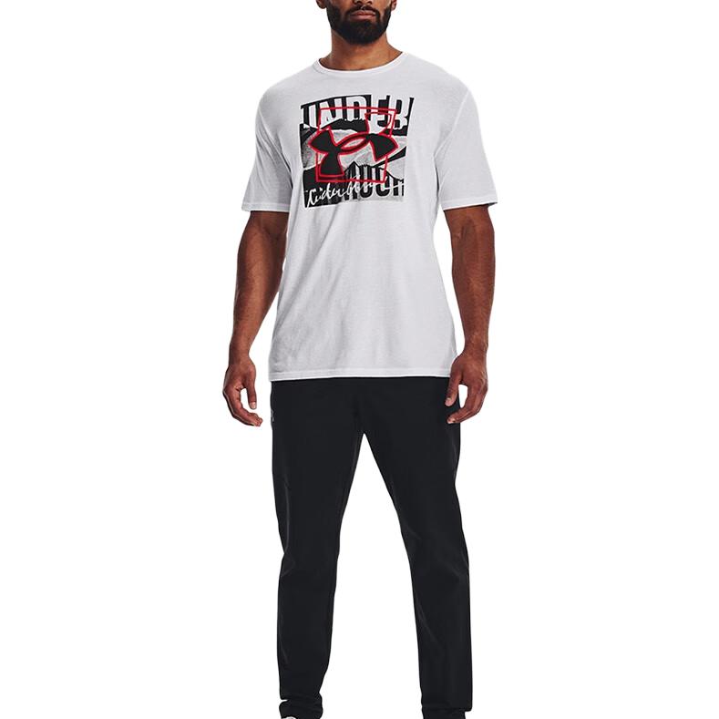Under Armour Solid Color Loose Pocket Casual Pants Men Bottoms Black 1373863-001