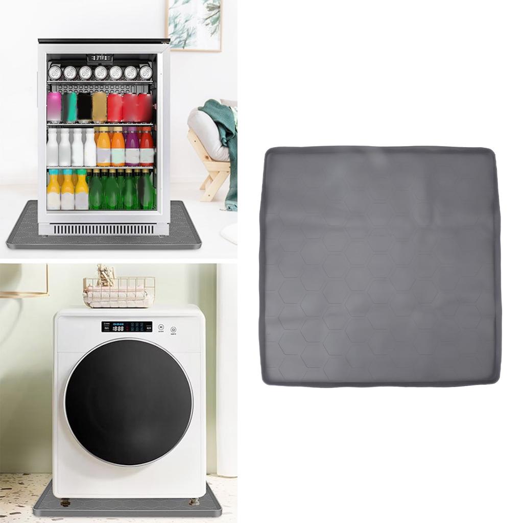 Fridge Silicone Mat Professional Scratch Resistance Leakage Proof Under Washing Machine Mat for Washing Machine Dryer Refrigerator