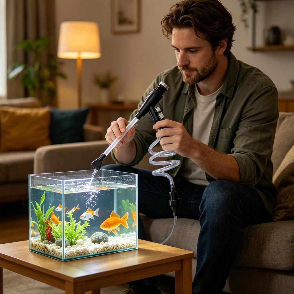 Gravel Vacuum For Aquarium Manual Siphon Water Changer Aquarium Siphon Vacuum Cleaner For Maintenance Cleaning Reptile Shrimp