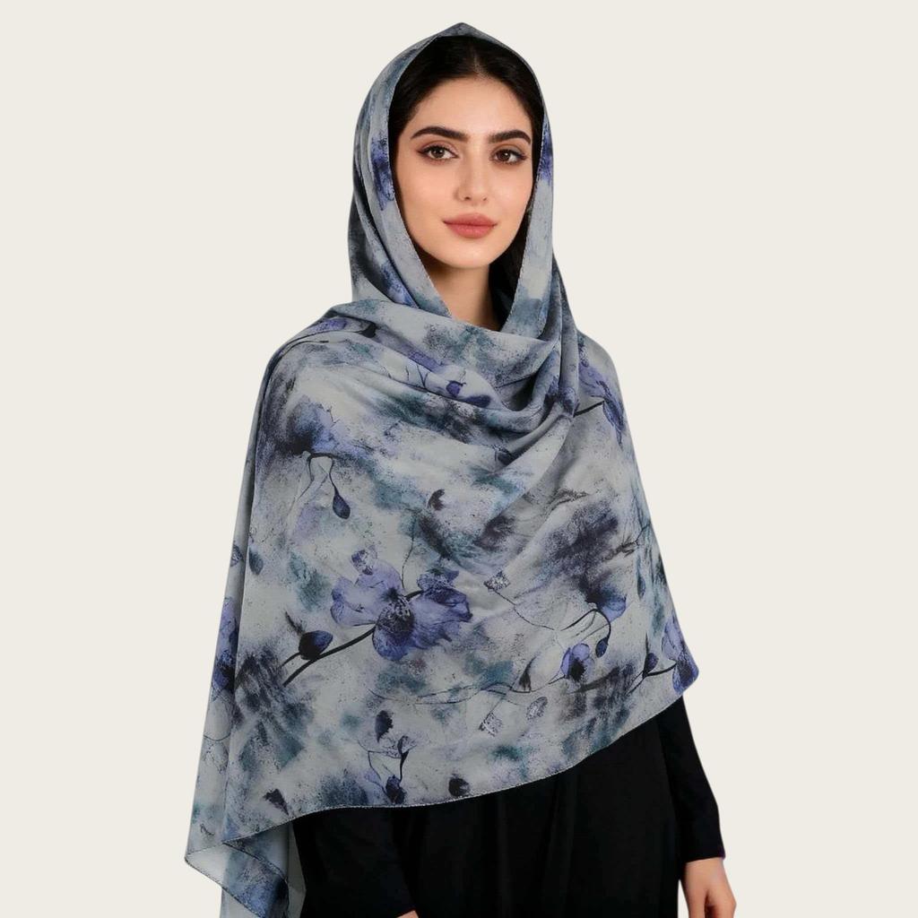 Super Soft Italian Elastic Watercolor Headscarf - 2026 Spring/Summer Collection