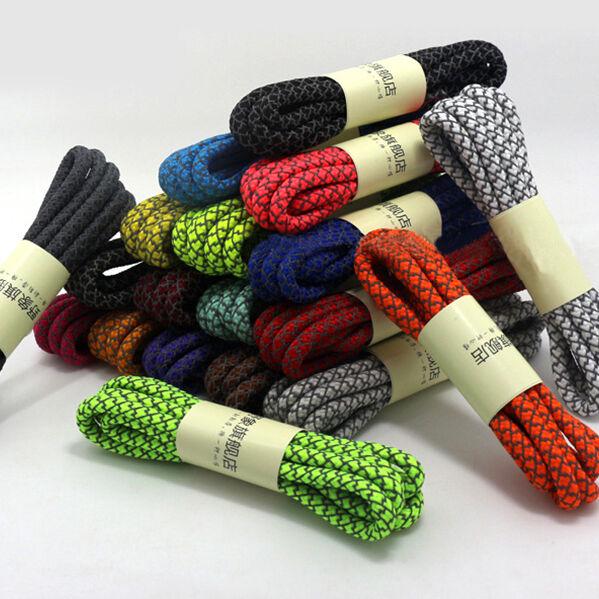 

Светоотражающий Круглый Длинный Красочная обувь Атлетическая веревка Струны Кроссовки Шнурки Шнурки Спортивные