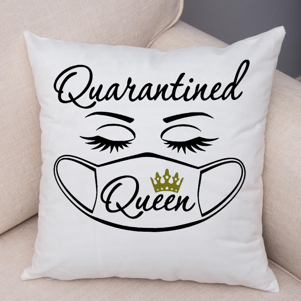 Fashion Mask Eyelash Print Pattern Pillowcase Cover  Bed Car Office Decorative