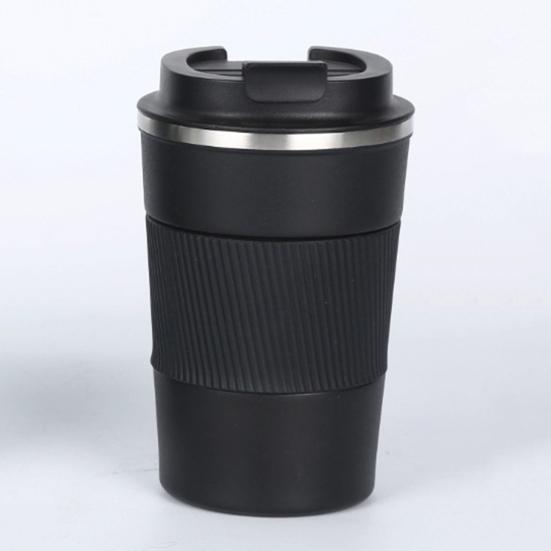 380ML Stainless Steel Insulated Coffee Cup Travel Cup Leakproof Lid Vacuum Thermal Double-Wall Seal Cup BPA-Free Safe