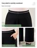 Plus Size High-Waist Slimming Chain Suit Pants for Women, 2026 Spring Collection - Drape Design, Conceal Flesh, Straight Leg Fit