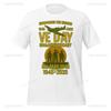 VE Day 80th Anniversary Man TShirt Honoring 19452025 Military Memorial Shirt for Veterans History Buffs Patriotic Fans Tops