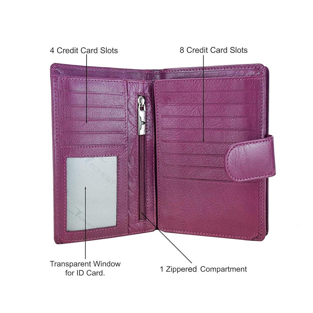 Tina Leather Wallet For Women .