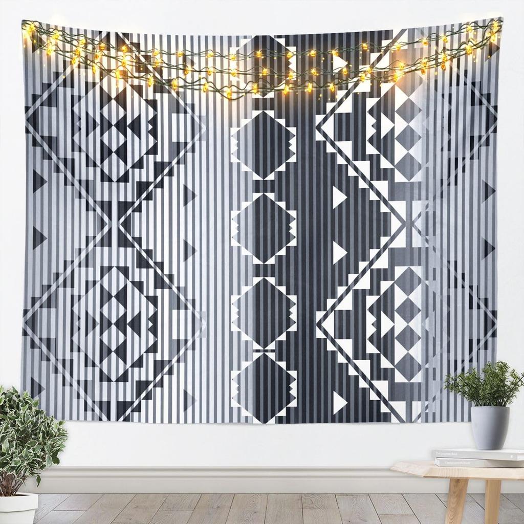 Southwestern Aztec Tapestry Kids Retro Bohemian Western Wall Art For Bedroom Living Rooms, Boho Tribal Wall Hanging Blanket