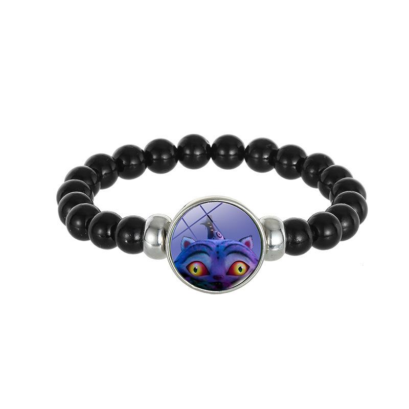 Demon Hunters Saja Boy Beaded Bracelet, Lumi Zoe Mira Black Bead Jewelry