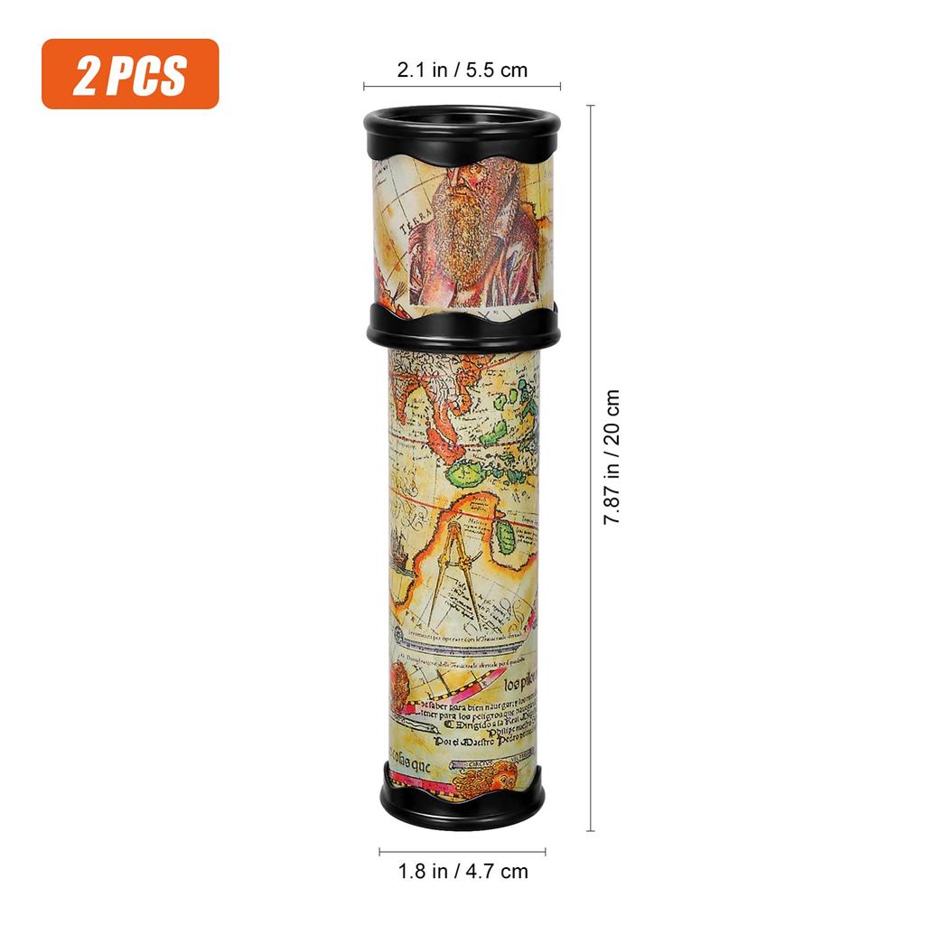 Kaleidoscope Classic Magic Novelty Game Craft Folk Art Kids Set of 2 Ages 6 and Up (Random Colors)