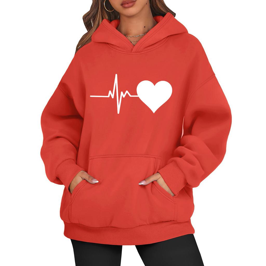 Womens Hoodies Oversized Sweatshirts Long Sleeve Casual Pullover Hooded Sweatshirt Tops