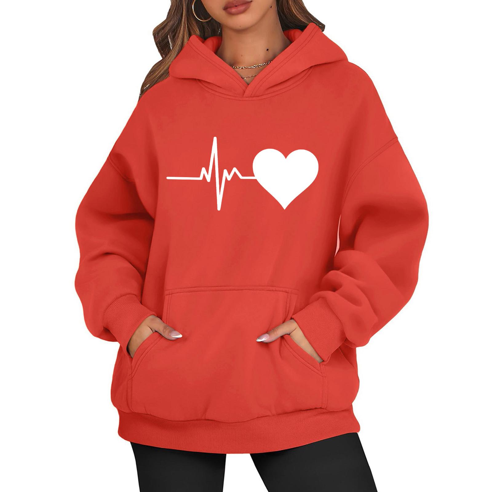 

Женские толстовки с капюшоном, свободные толстовки с длинным рукавом, повседневные пуловеры, толстовки с капюшоном, топы XXL оранжевый