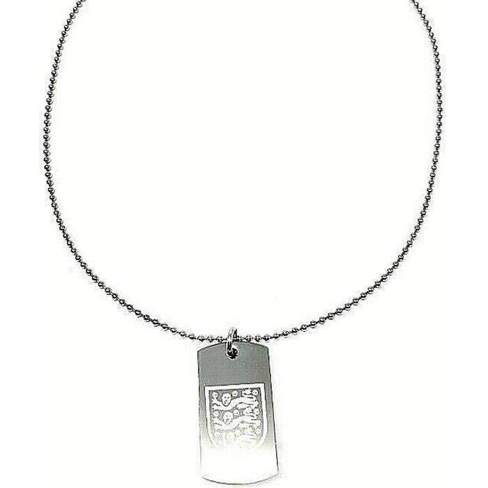 England FA Stainless Steel Engraved Crest Dog Tag And Chain