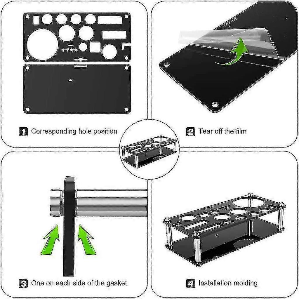 Cocktailshaker Set, Boston Roestvrij Staal Barman Kit Met Acryl Standaard & Cocktail Recepten BooP2025050900141