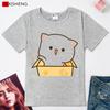Cute Kawaii Funny Cartoons Print Women T Shirt Summer Short Sleeve Round Neck Harajuku Tee Casual Tops Female Clothes