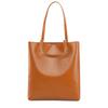Single Shoulder Bag, New Oil Wax Leather Women's Bag, Simple and Large Capacity Tote Bag, Fashionable Commuting Bucket Bag
