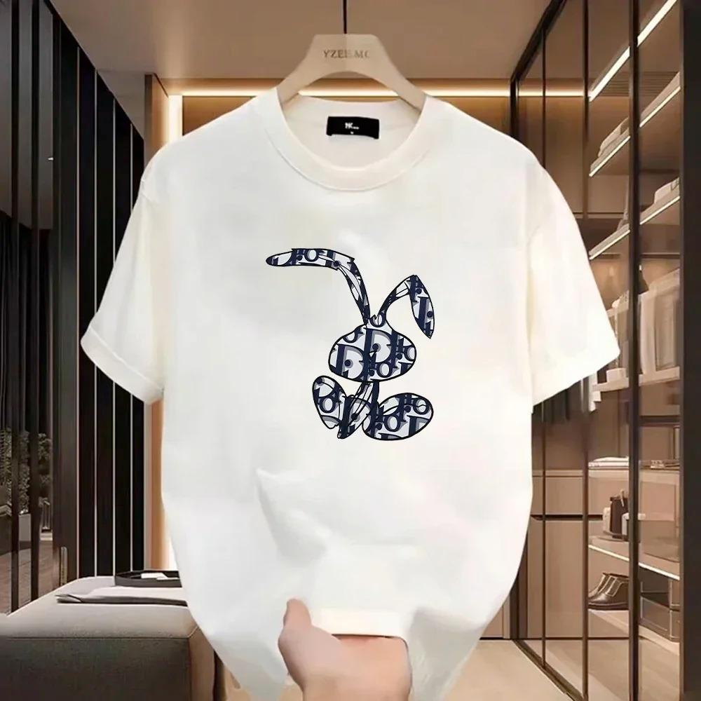 Damski T-shirt Casual Harajuku Y2k Projektancki Damski Luksusowy T-shirty Damski Vintage Modny Sweter T-shirty